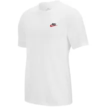 Nike Sportswear Freizeit T-Shirt Herren 100 white/black/university red M