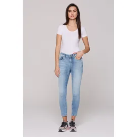 Soccx Damen, Jeans MI:RA slim fit, Mid Blue, 29 - 29W