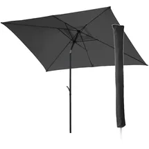 Svita Sonnenschirm Set 3 x 2 m Grau