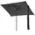 Svita Sonnenschirm Set 3 x 2 m Grau