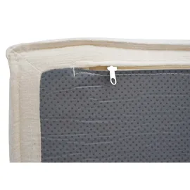 Mendler L-Sofa HWC-O540 mit Ottomane creme