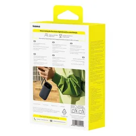Baseus Externer Akku 10000 mAh Baseus EnerFill FC3, 22,5 W, USB-C, Lightning, USB-A, integrierte Kabel, LED-Display, Schwarz - Schwarz