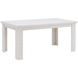 Furniture24 Tisch Kashmir KSMT40, Küchentisch, Esstisch ausziehbar 160-207 cm Pinie Weiß - Weiß