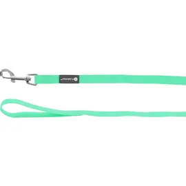 Karlie Hundeleine – Trainings- und Suchleine mit Handschlaufe – 15m x 17mm – Flamingo Caspar Mintgrün – Biothane – Karabiner verchromt