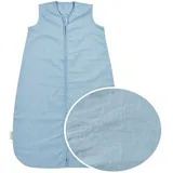 Meyco Studio Schlafsack Leinen Jeans Blue 70cm, Blau