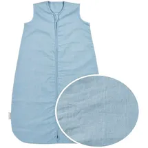 Meyco Studio Schlafsack Leinen Jeans Blue 70cm, Blau