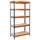 karatcommercial Schwerlastregal Stahl 90 cm x 220 cm Blau/Orange