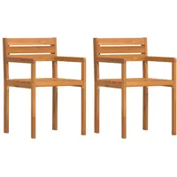 VidaXL Gartenstühle 2 Stk. 50x53x80 cm Massivholz Akazie