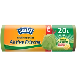 swirl® Aktive Frische Müllbeutel, 20l, 12 Stück