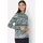 CREATION L Stehkragenshirt in jade-graphit-bedruckt | Gr.: 42,