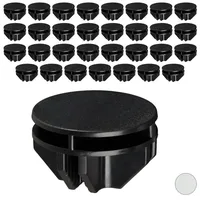 Relaxdays 80x Verbindungsstück Steckregal schwarz Schwarz