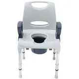 Eschenbach AQ-Tica Komfort Multifunktions-Duschstuhl mit Armlehnen und Rückenlehne 1 St