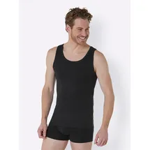 SCHIESSER UNCOVER by SCHIESSER Herren Unterhemden im Pack - Vorteilspack, Serie "Uncover", Rundhals Schwarz L
