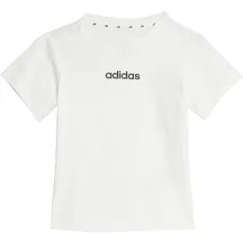 adidas - Kid's Linear Logo T-SET 160 - Jogginganzug Gr 86 weiß
