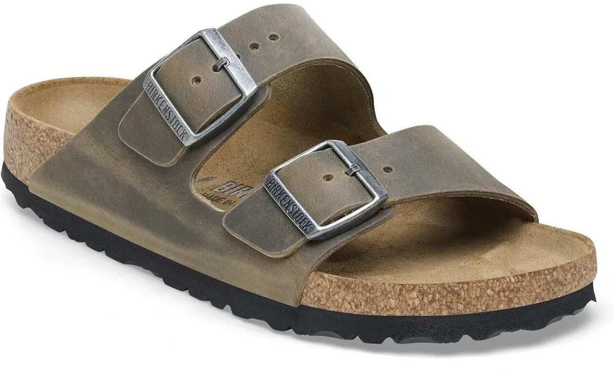 Birkenstock Arizona Natural Leather, Oiled faded khaki (1624) Normal 47