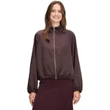 Cartoon Bomberjacke mit Eingrifftaschen in braun, 38