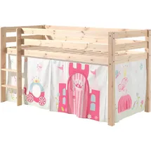 58 aufm Kessel Kinderbett Karolina 210 x 106 x 114 cm Kiefer massiv natur beige