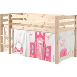 58 aufm Kessel Kinderbett Karolina 210 x 106 x 114 cm Kiefer massiv natur beige