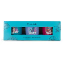 Fragrance and Style GmbH Duftkerze Set, 3x70g, Frida Kahlo inspiriert, Paraffinwachs, Glas, Lavendel, beruhigend, geheimnisvoll