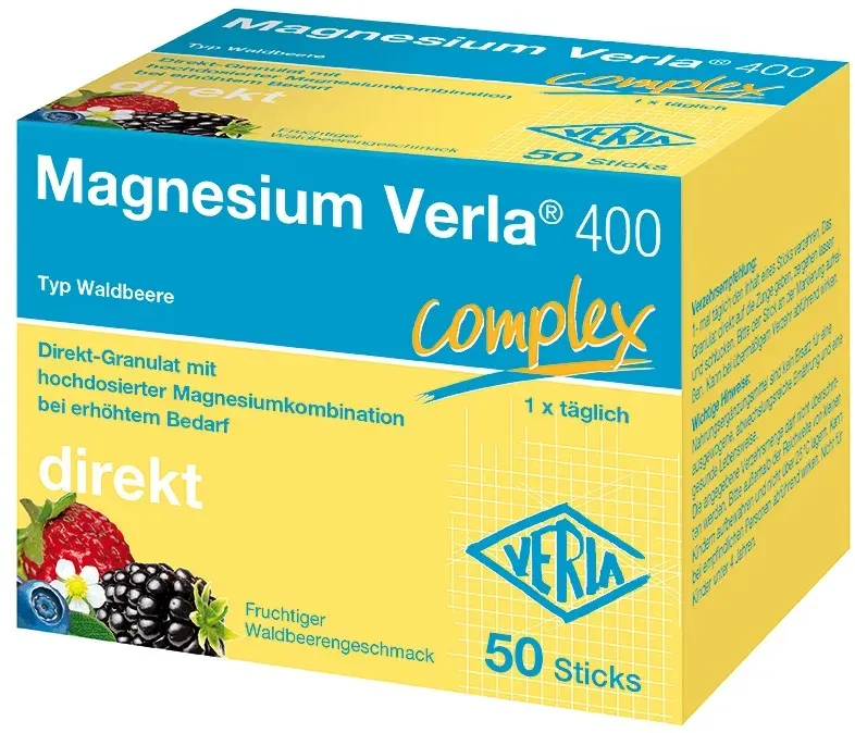 Preisvergleich Produktbild MAGNESIUM VERLA 400 Waldbeere Direkt-Granulat 50 St