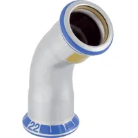 Geberit Mapress Edelstahl Bogen 45Gr d108 (Gas)