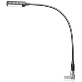 Adam Hall Stands SLED 1 Gewinkelte 4-polig XLR Schwanenhalsleuchte mit 4 COB LEDs schwarz