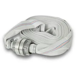 EBERTH 1" Feuerwehrschlauch 10m mit Storz Kupplung, Gewebeschlauch für Industrie, Wasser, Pumpe, Garten, Storz 25-D