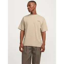 Jack & Jones Rundhalsshirt »JPRBLACHAD BRANDING SS CREW NECK TEE SN« Jack & Jones Greige M