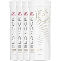 4er Wella Professionals Blondor Freelights Powder Blondierpulver 400 ml