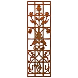 aubaho Fenster Stallfenster Gitter Zaun Balkongitter Balkon Geländer Eisen Antik-Stil a Rankhilfe Rankgitter Garten
