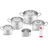 Fissler Original-Profi Collection/Edelstahl-Kochtopfset, 5-teilig, inkl. Glas-Deckel + Gratis Edelstahlpflege - Induktion, Silber