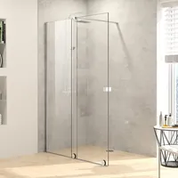 Hüppe Xtensa pure Walk-In Gleittür 1teilig, mit festem Segment links,