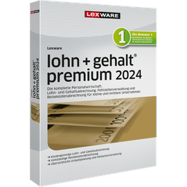Lexware Lohn+Gehalt Premium 2024 - Jahresversion, ESD (deutsch) (PC) (02024-2034)