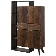 MASSIVMOEBEL24.DE Schrank Akazie 118x40x183 braun