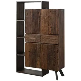 MASSIVMOEBEL24.DE Schrank Akazie 118x40x183 braun