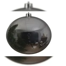Kaemingk Weihnachtsbaumkugeln bruchfest 25 cm 1 Stück silber glanz