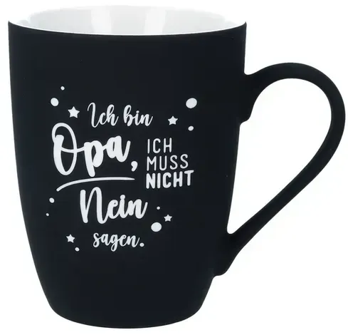 Spruchreif Tasse Ich bin Opa - schwarz