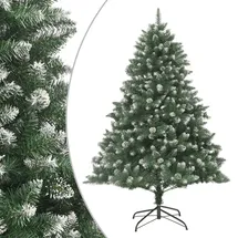 vidaXL Weihnachtsbaum grün 210 cm