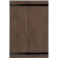 Securit® Walnusssortiment-Speisekartenhalter-Holzplatte mit Gummibändern