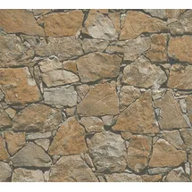 A.S. Création Vliestapete Steintapete 26 cm x 10 m beige/braun/schwarz 958631