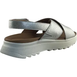 CLARKS DashLite Wish Sandales, Silver Metallic, 39 EU