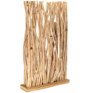 DESIGN DELIGHTS RAUMTEILER Beige, Holz, 80x130x20 cm, Wohnzimmer, Raumteiler & Paravents, Paravents