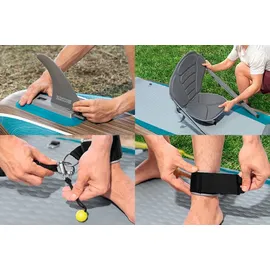 BESTWAY SUP Board Set Touring 381 x 79 x 15 cm blau