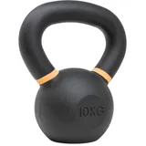 Strength Shop Kettlebell Gusseisen mit genormtem Griff, 1x 10 KG, Extrem Robust & Langlebig, Kugelhantel mit Gewichts-Farbmarkierung & Schwarzpulver-Beschichtung, ideal für Ganzkörpertraining