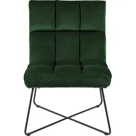 Actona Loungesessel Velours 86 x 62 x 90 cm waldgrün
