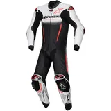 Alpinestars GP-R7 Lederkombi 1tlg. - Weiß/Schwarz/Neon-Rot - 50