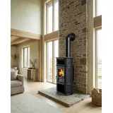 Kaminofen Globe-fire Herculina XL raumluftunabhängig Guss schwarz 6,1k