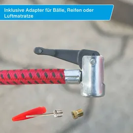 Sander Fußluftpumpe Doppelzylinder blau