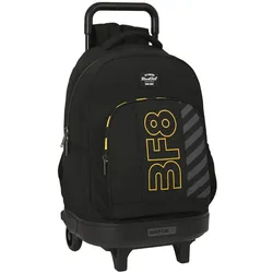 Schulrucksack mit Rädern BlackFit8 Zone Schwarz – Praktisch und stilvoll für Schule und Alltag