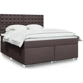 vidaXL Boxspringbett 180 x 200 cm Dunkelbraun